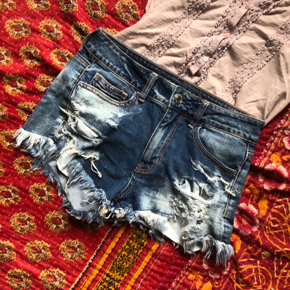 Cutoff Denim Shorts